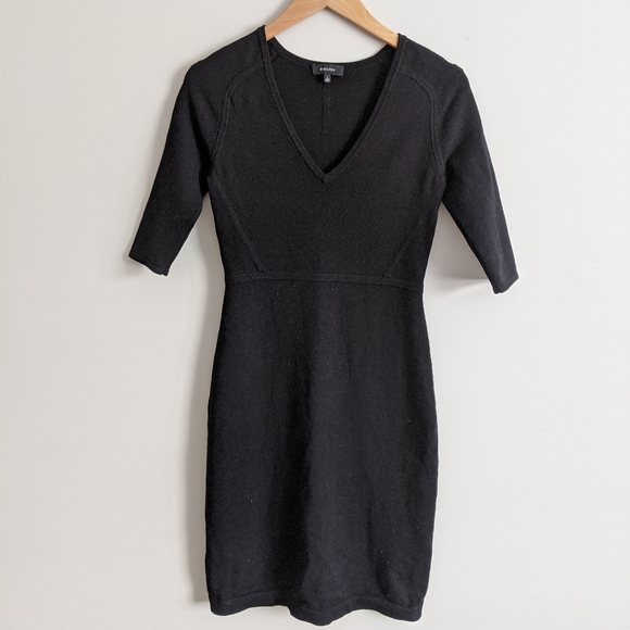 Aritzia Babaton V Neck Long Sleeve Dress - Picture 1 of 5